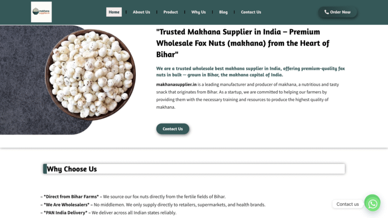 #2 Among India’s Best Makhana Wholesalers