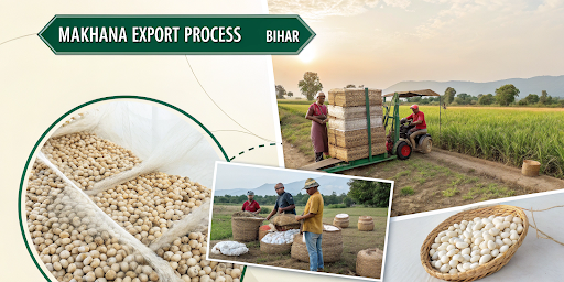 Bulk Makhana Export Process from Bihar