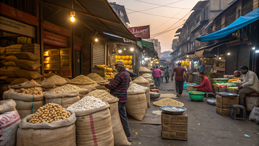 Makhana Wholesale Market in Kolkata