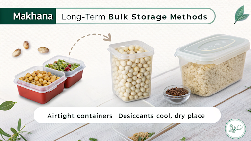 Long-Term Bulk Makhana Storage Methods
